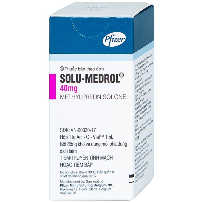 Solu medrol 40mg Thuốc bột pha tiêm